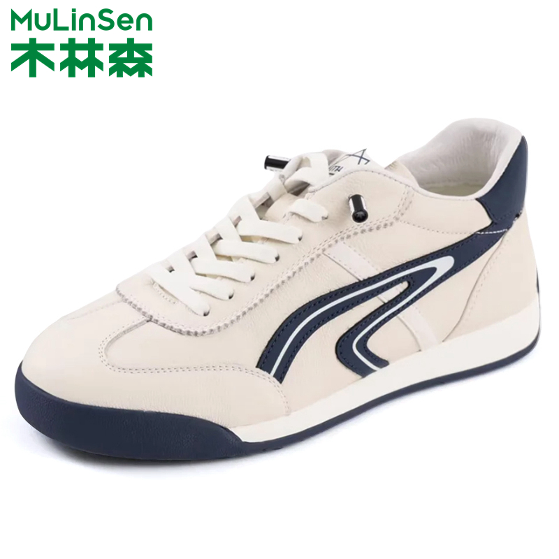 木林森时尚百搭德训鞋加绒棉鞋