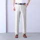 裤 中年宽松直筒高腰条纹免烫垂坠感西装 男 商务亚麻西裤 恒源祥男士