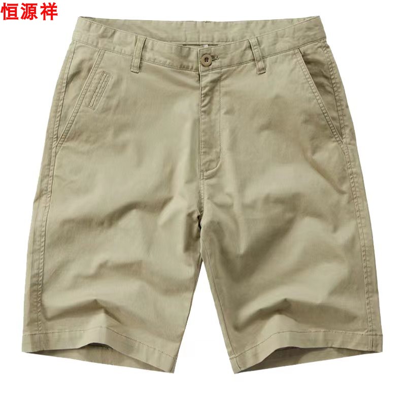 纯棉休闲五分裤男短裤外穿夏季宽松大码工装裤休闲直筒全棉裤子