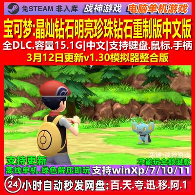 宝可梦晶灿钻石明亮珍珠钻石重制版 中文版 电脑PC单机游戏