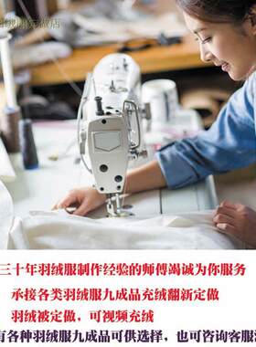 换面改款翻新加厚团体羽绒服