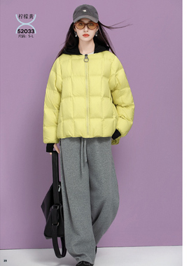 25秋冬女款短款时尚羽绒服以旧翻新定制订做加厚加绒yzbt52033