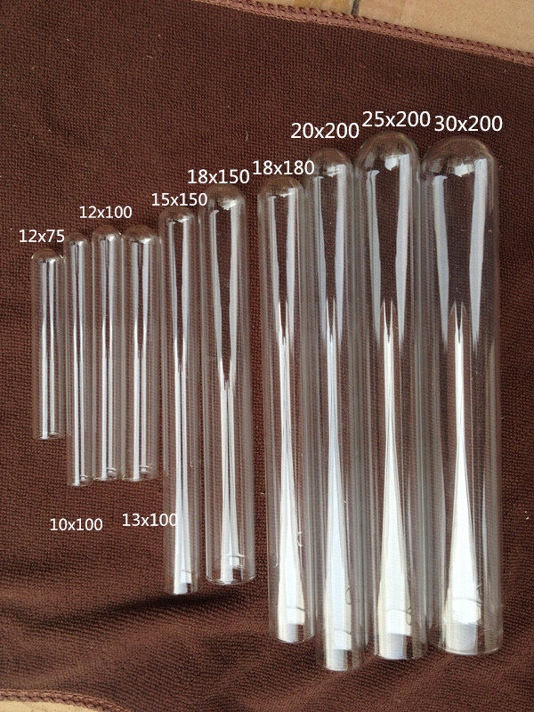 多用圆底玻璃试管25*200mm 化学实验耗材 耐高温 可开票 单只价格图片