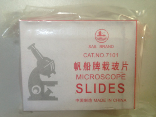 光面帆船载玻片7101,载玻片光面105磨砂边）50片/盒,真空包装