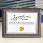 宜家居证书框挂墙A4工商a3营业执照框保护套奖状框摆台授权书相框