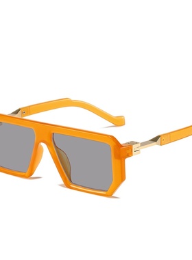 方框太阳镜 时尚米兰走秀款大框眼镜 个性几何美感墨镜女