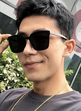 韩版时尚网红太阳镜2020新款男明星同款复古墨镜方形简约百搭眼镜