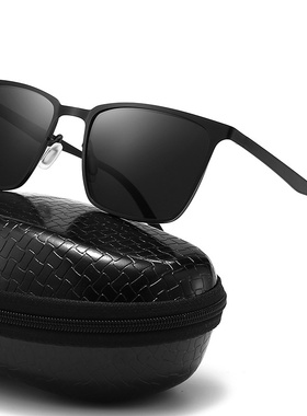 新款男士变色偏光太阳镜 金属方框太阳镜 夜视驾驶墨镜 骑行眼镜