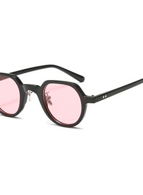 同款网红小红书圆形小框墨镜男女网红太阳镜个性小脸眼镜潮流