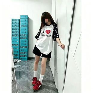 夏季搭配一整套少女大童初中学生运动短裤学院风短袖t恤两件套装