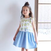 不退换日系夏季 新品 甜美蕾丝绣花连衣裙女童儿童