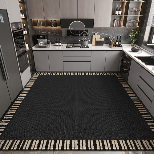 厨房地垫整铺轻奢风防滑防油