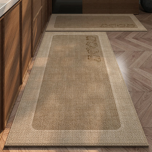 厨房地垫地毯垫专用脚垫可裁剪可擦免洗耐脏防水厨房防滑防油地垫