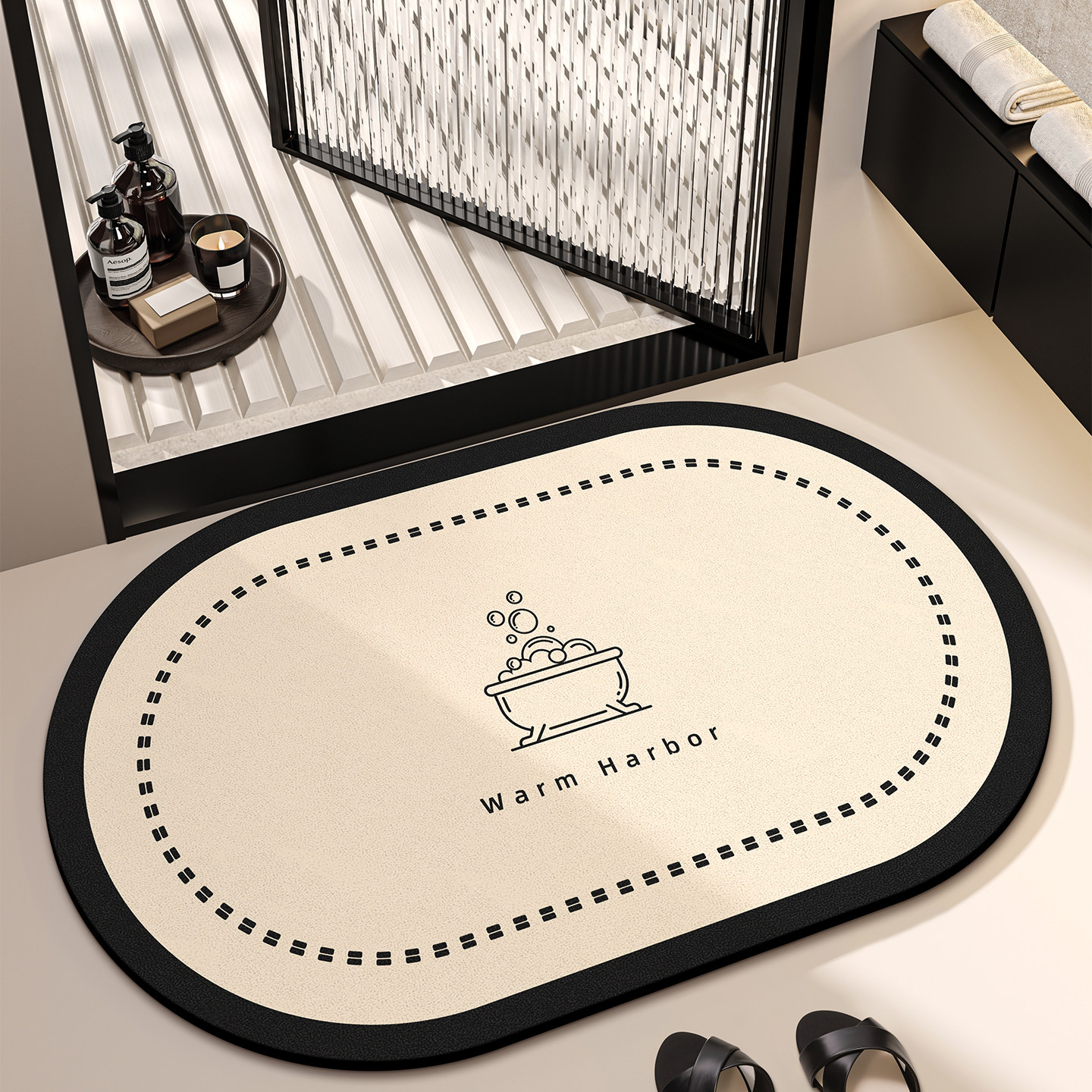 卫生间吸水地垫浴室防滑脚垫硅藻泥厕所门口垫子洗漱台卫浴地毯,居家布艺,家用脚垫,淘宝优惠券,粉丝福利购,淘宝优惠卷