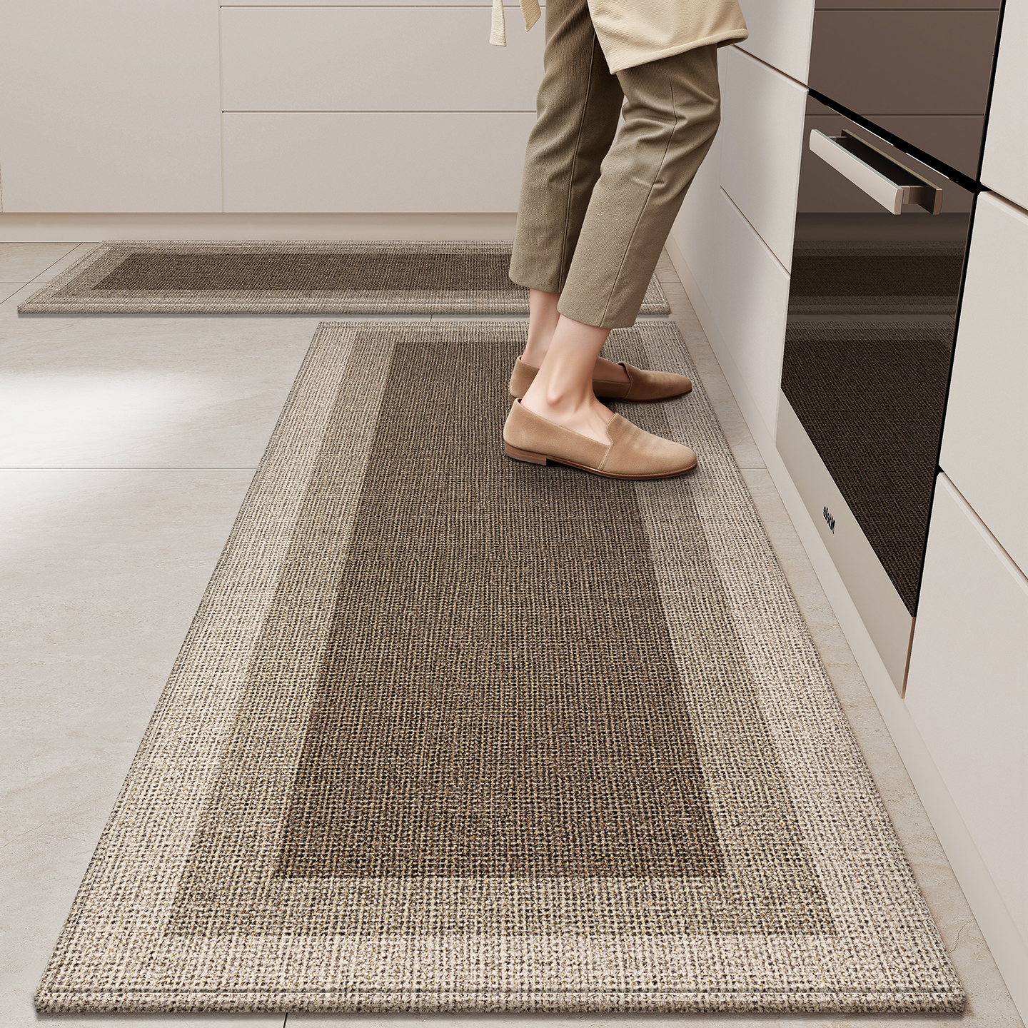 厨房地垫防滑防油可擦免洗加厚