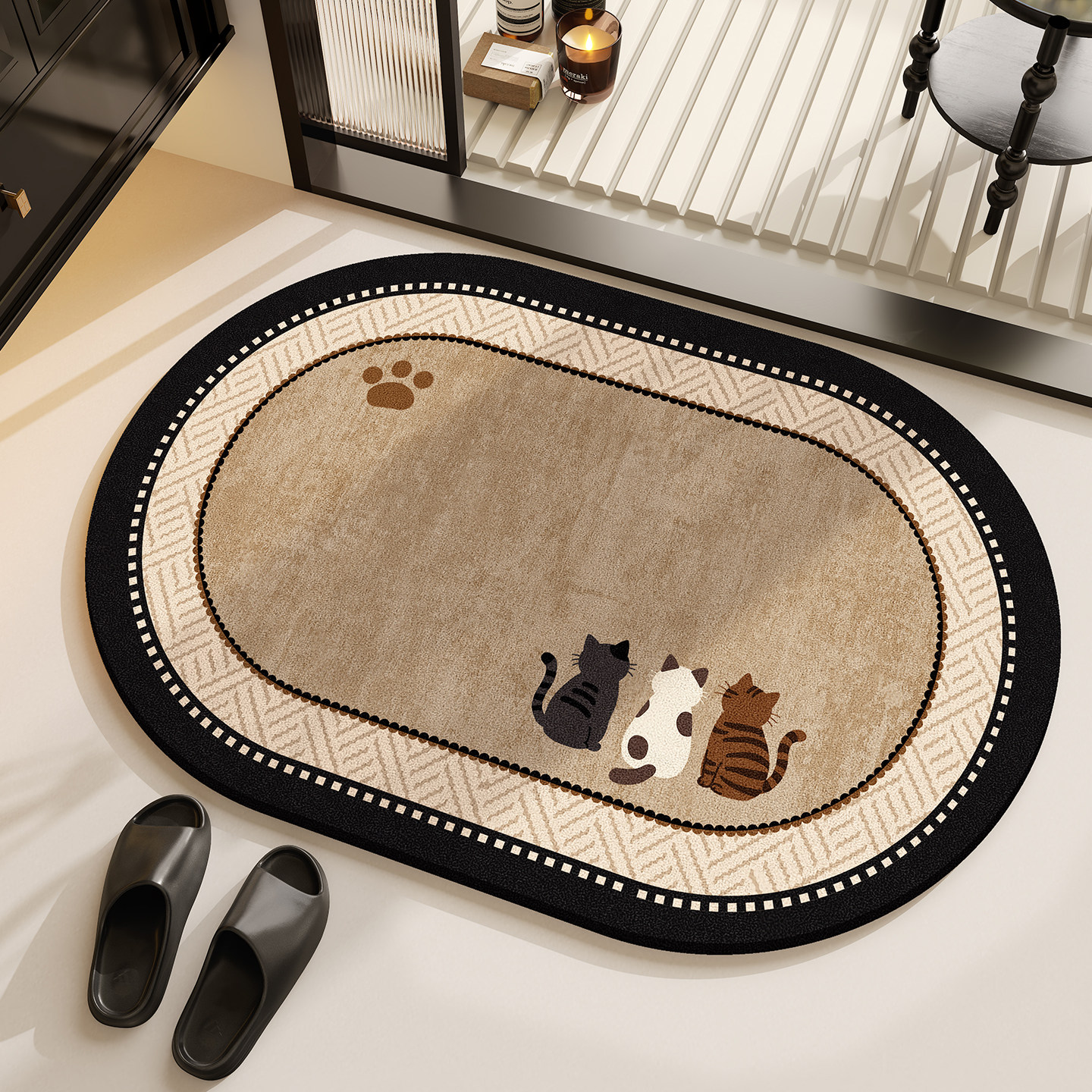 浴室地垫硅藻泥卡通厕所卫生间门口吸水脚垫洗澡防滑垫洗手间垫子,居家布艺,家用脚垫,淘宝优惠券,粉丝福利购,淘宝优惠卷