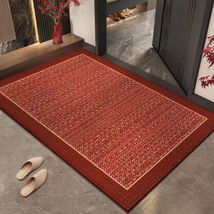 2025新款 玄关编织门口地垫进门防滑入户门垫入户门可裁剪脚垫喜庆