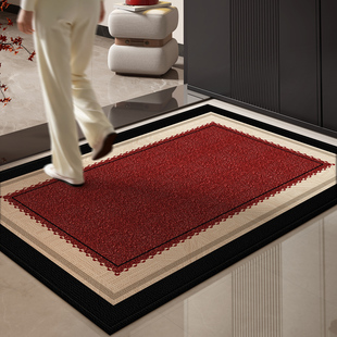 马年红色入户门地垫室内2026新款耐脏防滑脚垫玄关大门口进门地毯