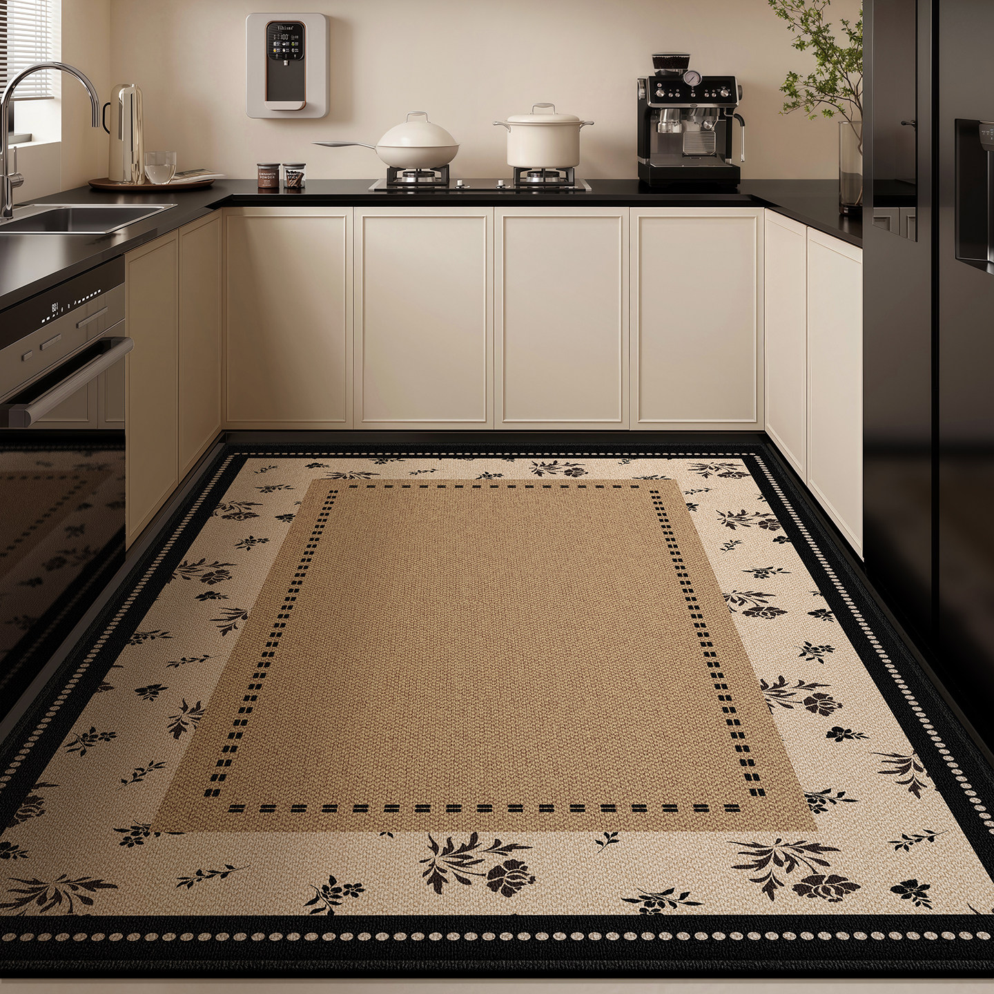 新款厨房地垫满铺防滑防水耐脏免洗脚垫厨房家用专用门口定制地毯,居家布艺,厨房地垫,淘宝优惠券,粉丝福利购,淘宝优惠卷