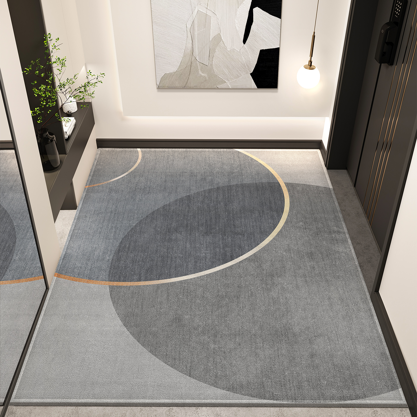 入户门地垫门垫入户客厅高级进门门口脚垫防滑家用地毯可裁剪垫子