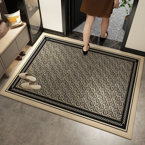 简约耐脏进门入户垫耐磨防滑玄关家用客厅地毯高级轻奢入户门地垫