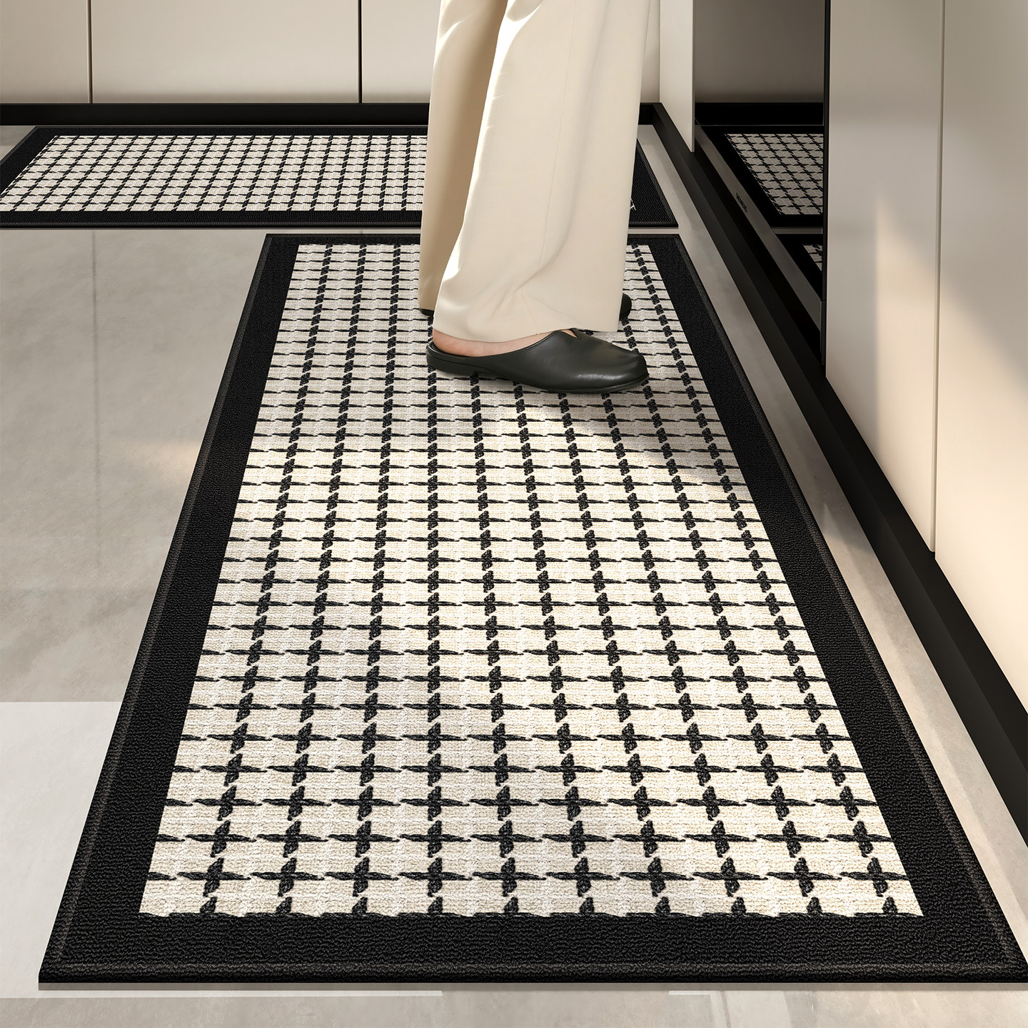 厨房地垫l型防滑防油可擦免洗厨房专用地垫2026新款耐脏家用定制,居家布艺,厨房地垫,淘宝优惠券,粉丝福利购,淘宝优惠卷