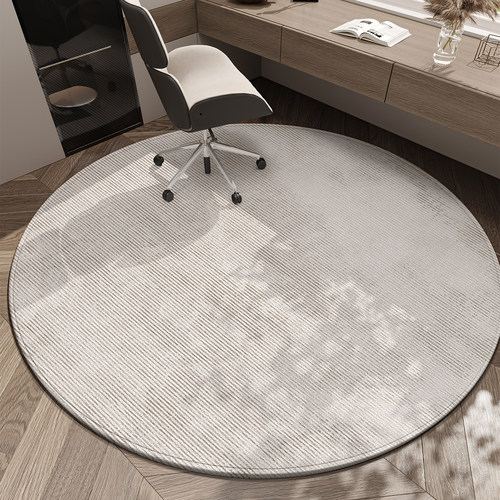 圆形地毯卧室电脑椅子保护地垫客厅转椅地板垫子书房摇椅专用脚垫