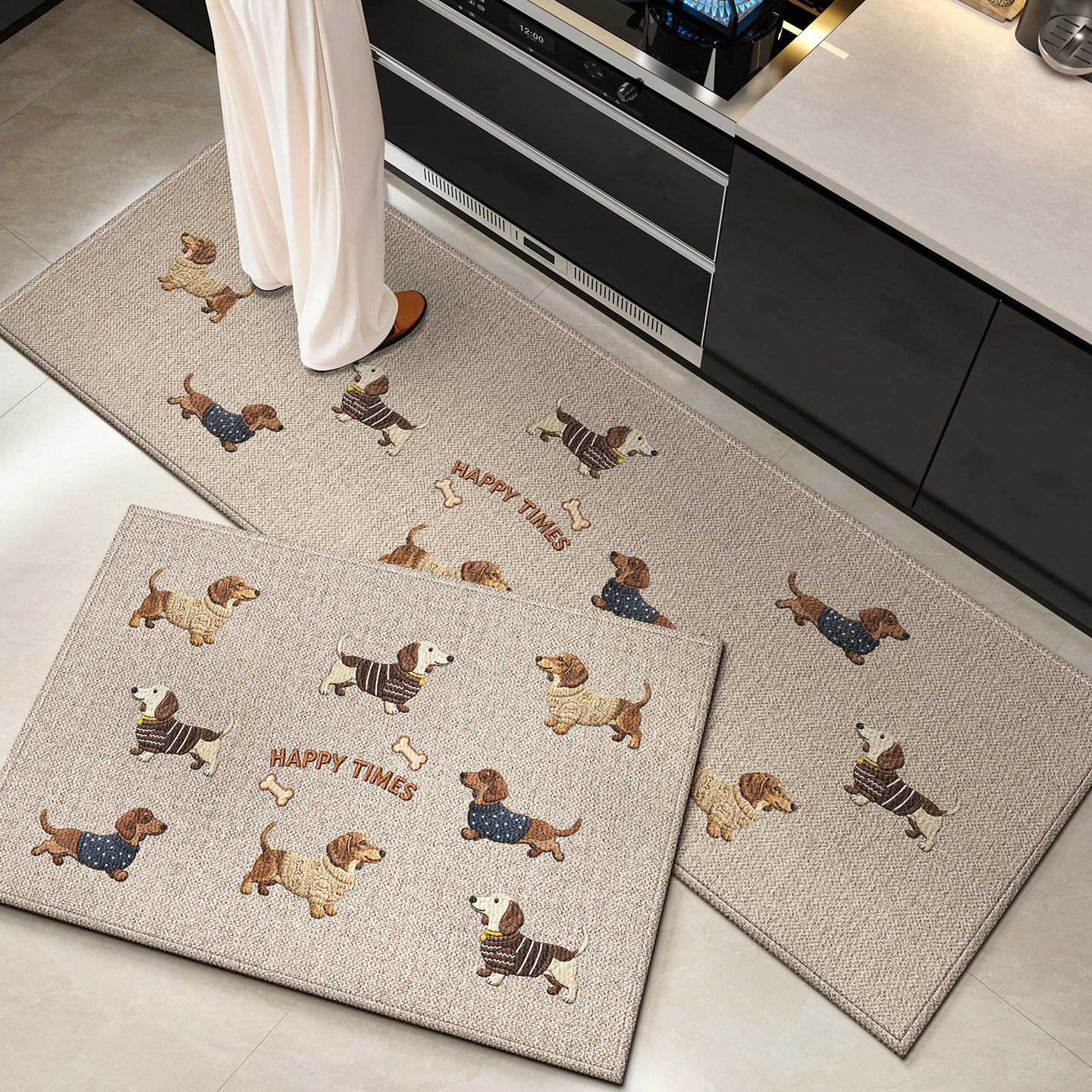 2026新款厨房地垫免洗可擦防滑防油防水专用脚垫厨房用洗碗池地毯,居家布艺,厨房地垫,淘宝优惠券,粉丝福利购,淘宝优惠卷