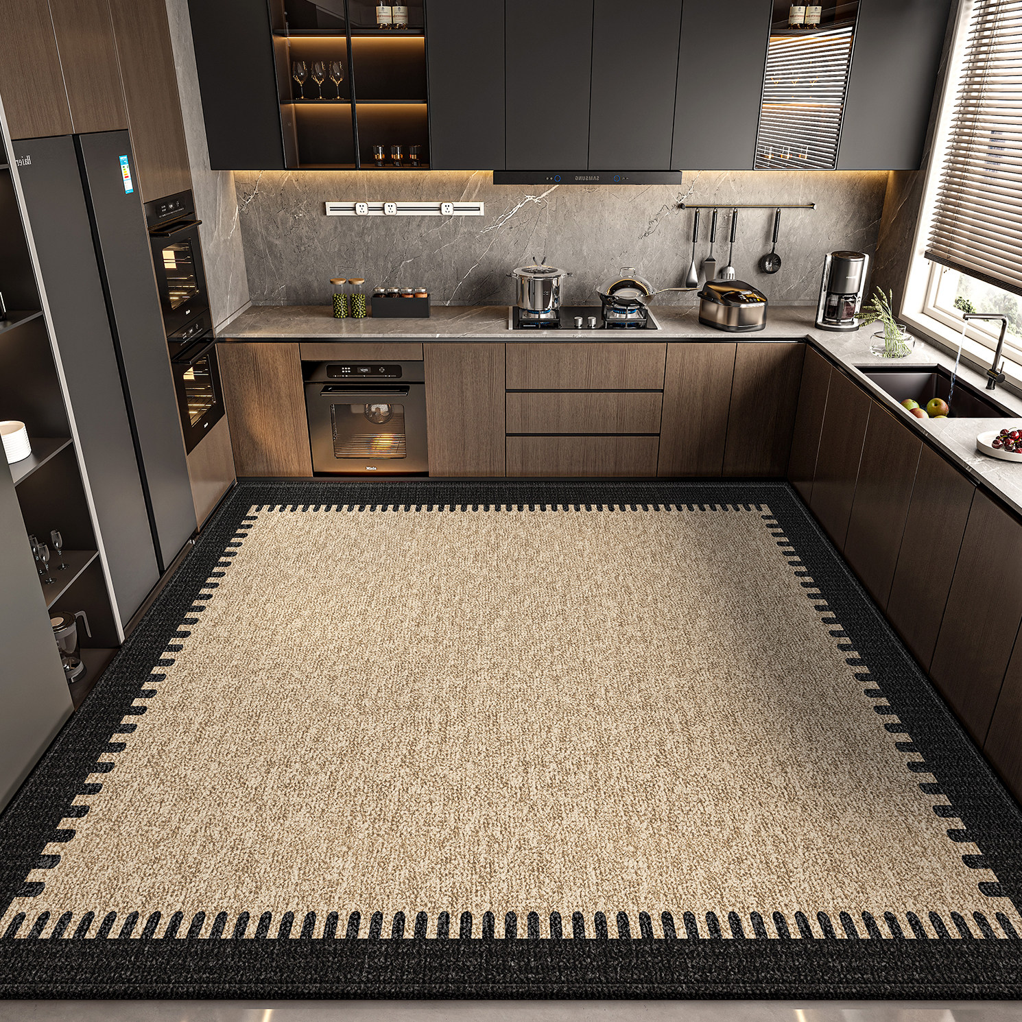 厨房地垫防滑防油免洗耐脏防水