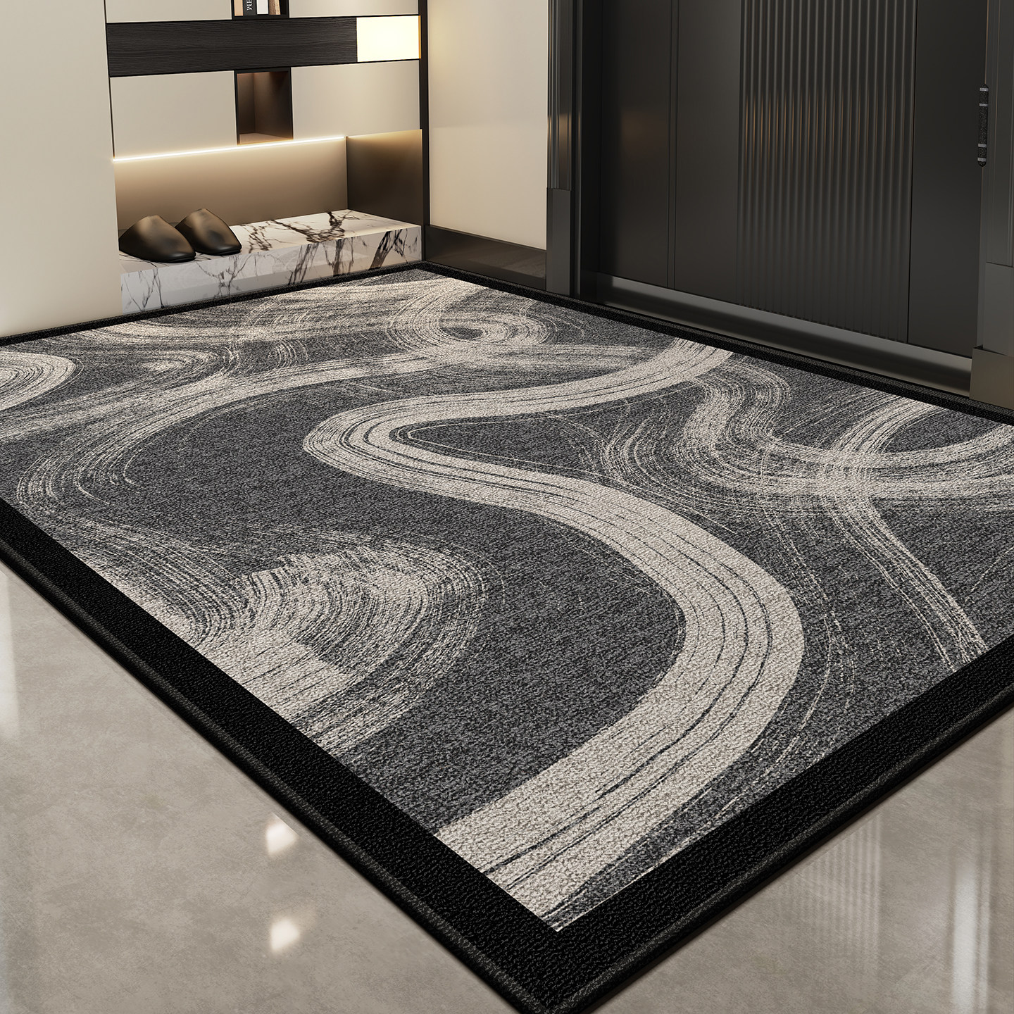 入户门口地毯新款高级感别墅进门地垫耐脏免洗入户脚垫入门门垫子