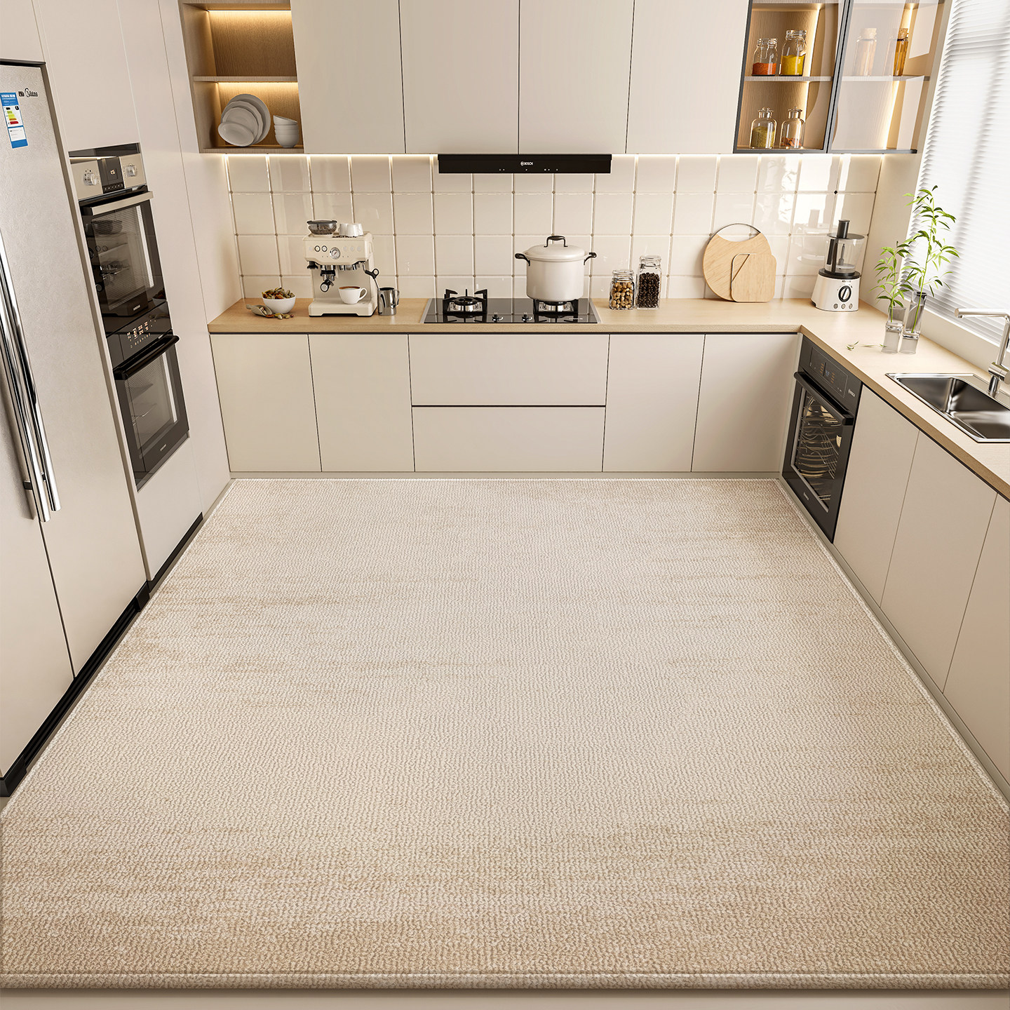 厨房地垫专用全铺地毯垫防油防滑免洗防水家用可擦新款可定制地毯,居家布艺,厨房地垫,淘宝优惠券,粉丝福利购,淘宝优惠卷