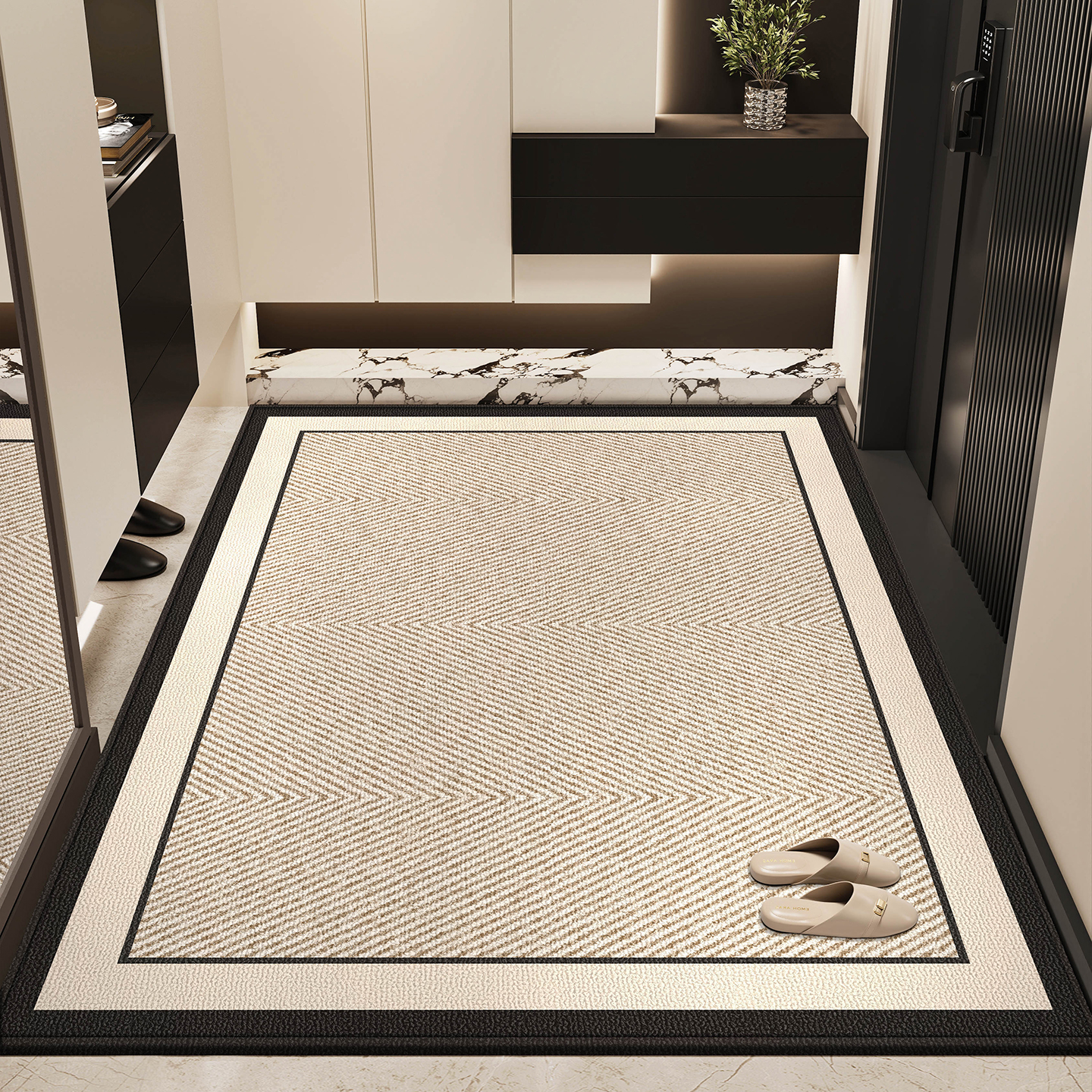 入户地垫入户门地毯2025新款高级免洗门口专用脚垫轻奢防滑进门垫