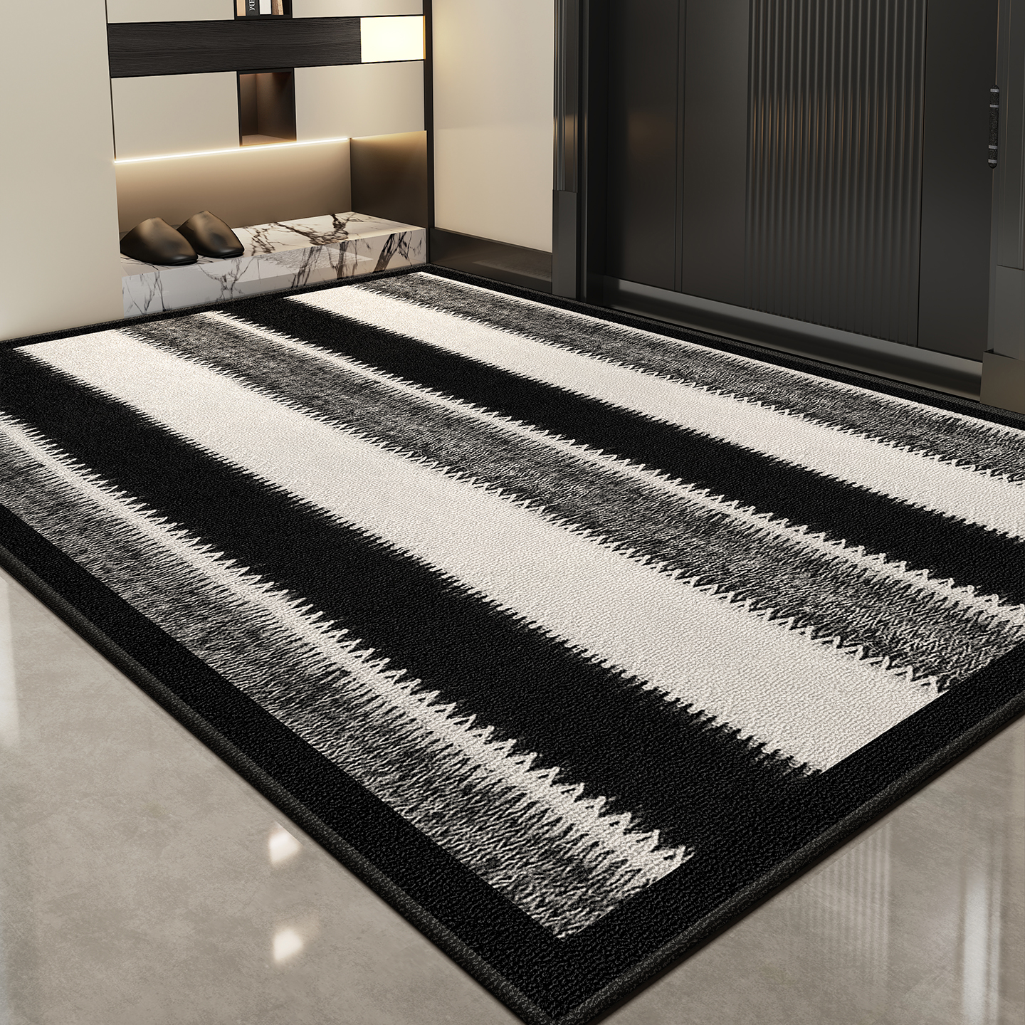 2025新款入户门地垫门垫进门门口家用脚垫高级感别墅耐脏防滑地毯