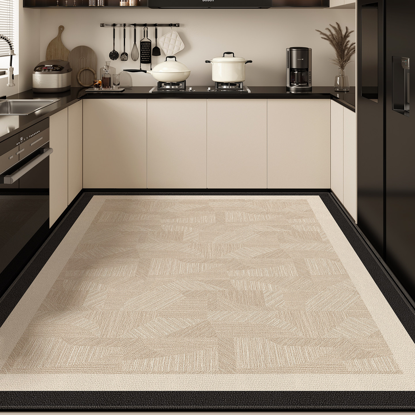 厨房地垫防滑防油可擦洗加厚防水水耐脏厨房专用垫满铺全定制地毯,居家布艺,厨房地垫,淘宝优惠券,粉丝福利购,淘宝优惠卷