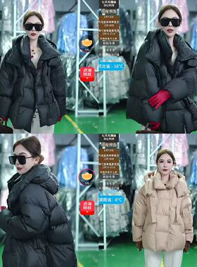 【芊芊粉丝专享】大帽子泡芙款鹅绒服短款 PD2024001