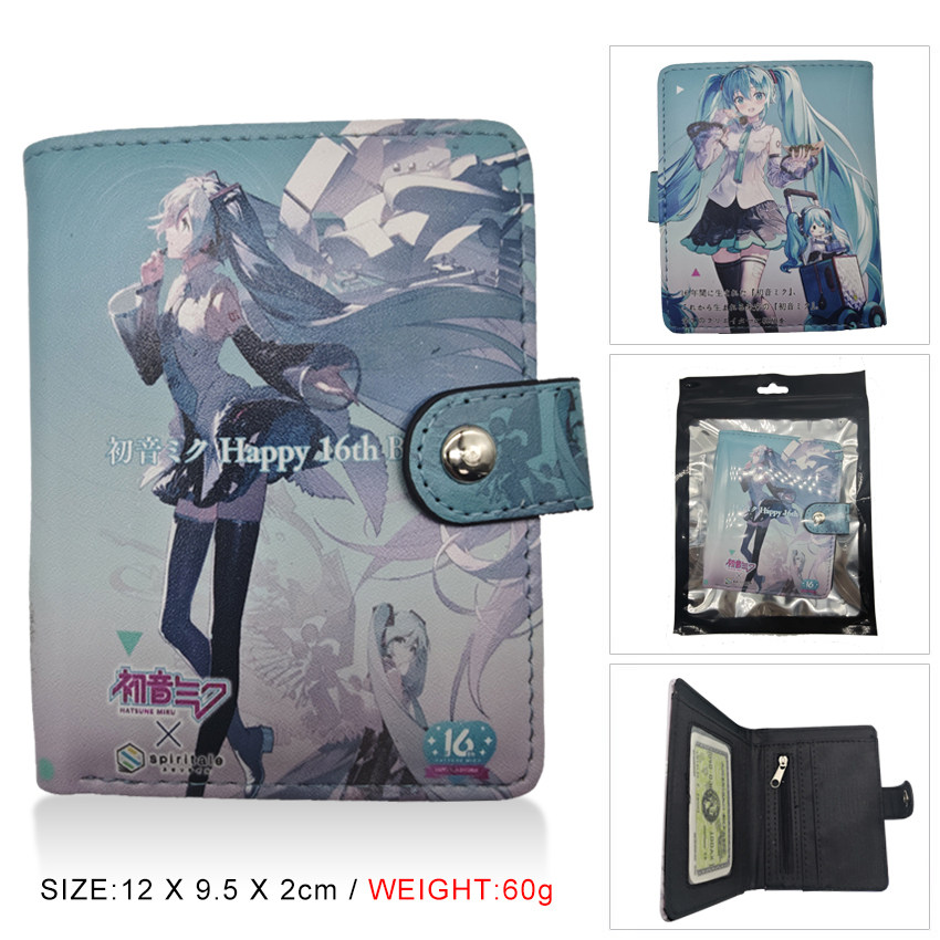 初音未来cos动漫周边二次元卡通动漫3D立体效果爆款网红学生钱包