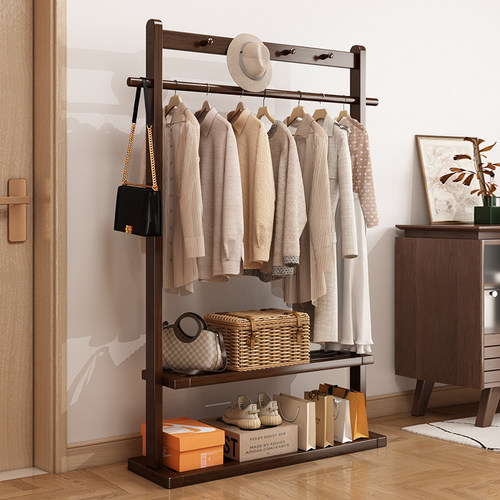 衣帽架落地实木挂衣架