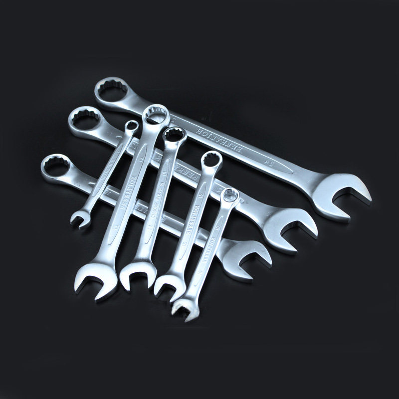 8-32开口梅花扳手两用板子工具架子工死口呆扳手大号梅开两用套装