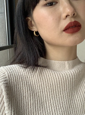 短头花同款耳环ins环博主