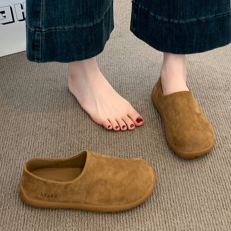 复古风勃肯鞋女2025新款秋季爆款ins风女鞋懒人一脚蹬休闲单鞋女