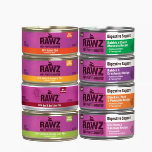 毛球商店 美国RAWZ罗斯食疗系列猫罐头主食罐低温慢煮肉酱湿粮