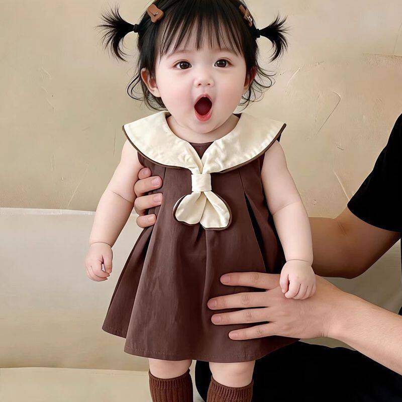 夏季女宝纯棉背心公主礼服连衣裙图片