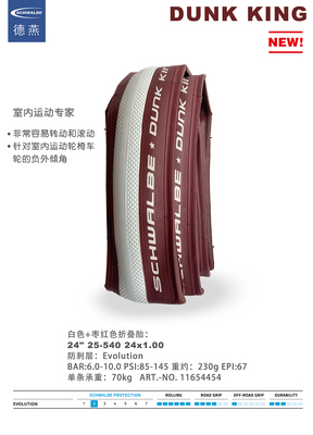 SCHWALBE世文轮椅胎防刺轻量