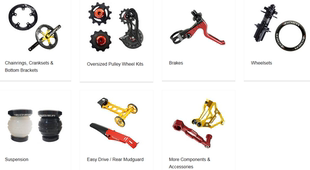 ridea鸟车birdy升级牙盘碗组前后避震泥除快拆柄水壶架轮组大导轮