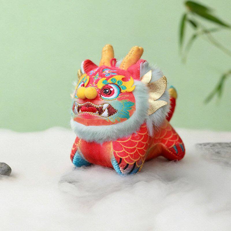 端午火麒麟香囊创意香包礼品刺绣麒麟成品招财摆件立体香袋