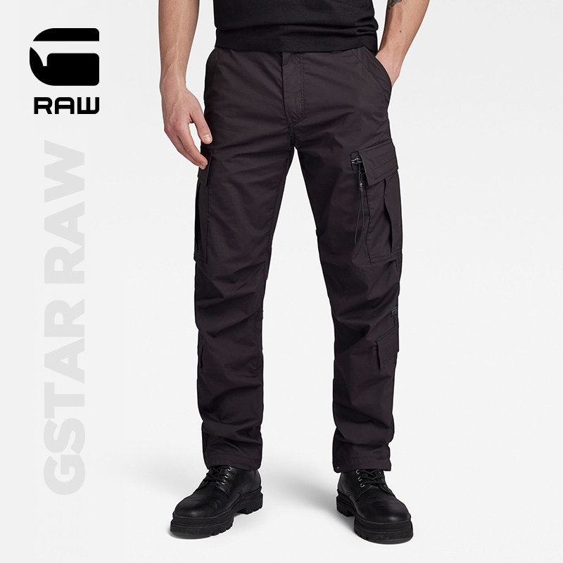 G-STAR RAW2023冬新P-3宽松收腿耐穿3D纹理男士工装休闲裤D23677