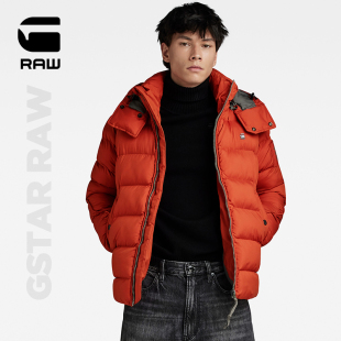 G-STAR RAW G-WHISTLER保暖潮流连帽夹克棉服男士冬季外套D20100