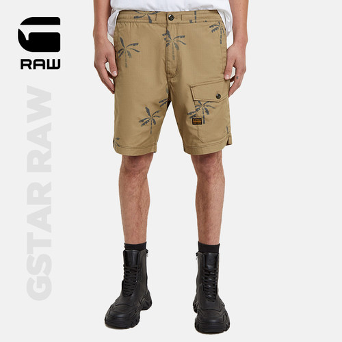 G-STARRAW短裤印花运动