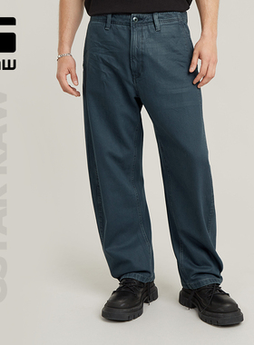 G-STAR RAW男士牛仔裤秋冬宽松直筒裤子拉链款美式长裤子D25399