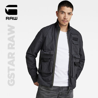 G-STAR RAW 春秋休闲上衣拉链口袋设计飞行员潮流男士夹克D21065